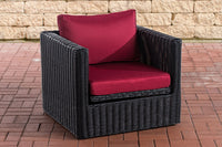 Fauteuil Tibera 5mm robijnrood