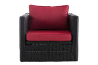 Fauteuil Tibera 5mm robijnrood (2)