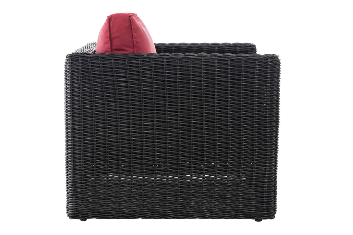 Fauteuil Tibera 5mm robijnrood (3)
