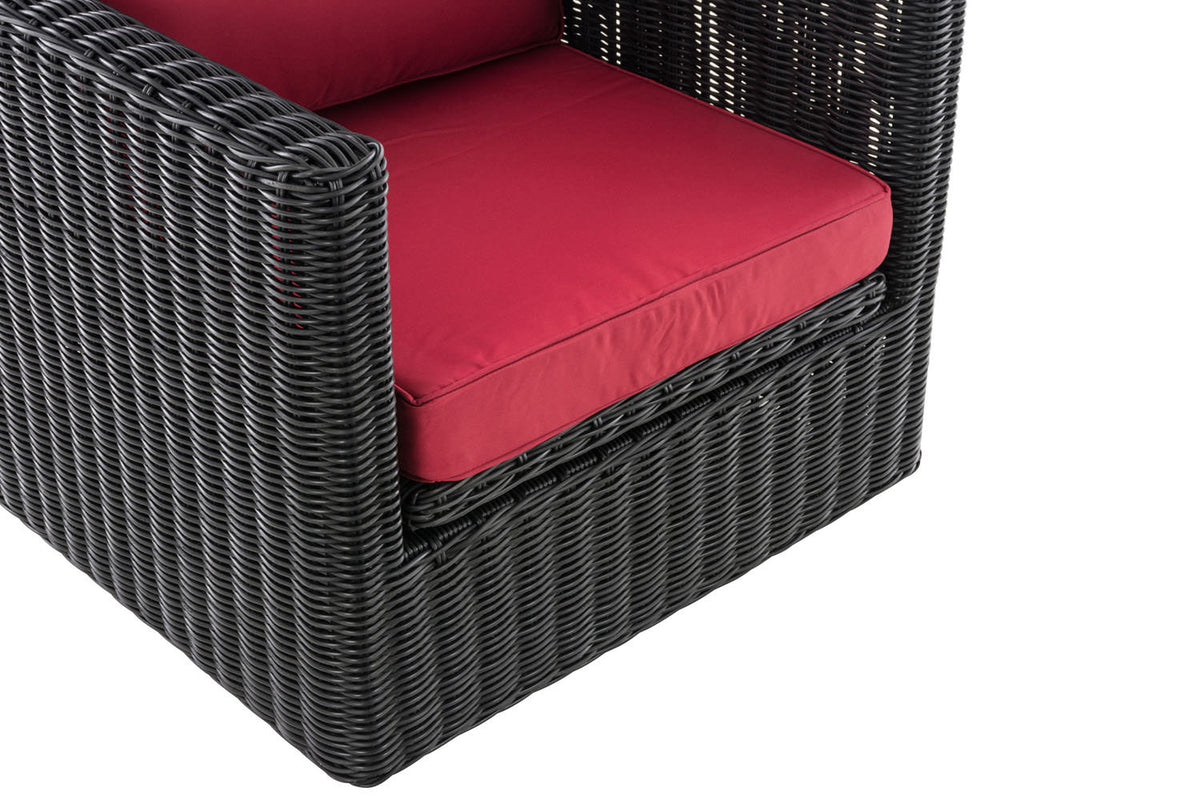 Fauteuil Tibera 5mm robijnrood (4)