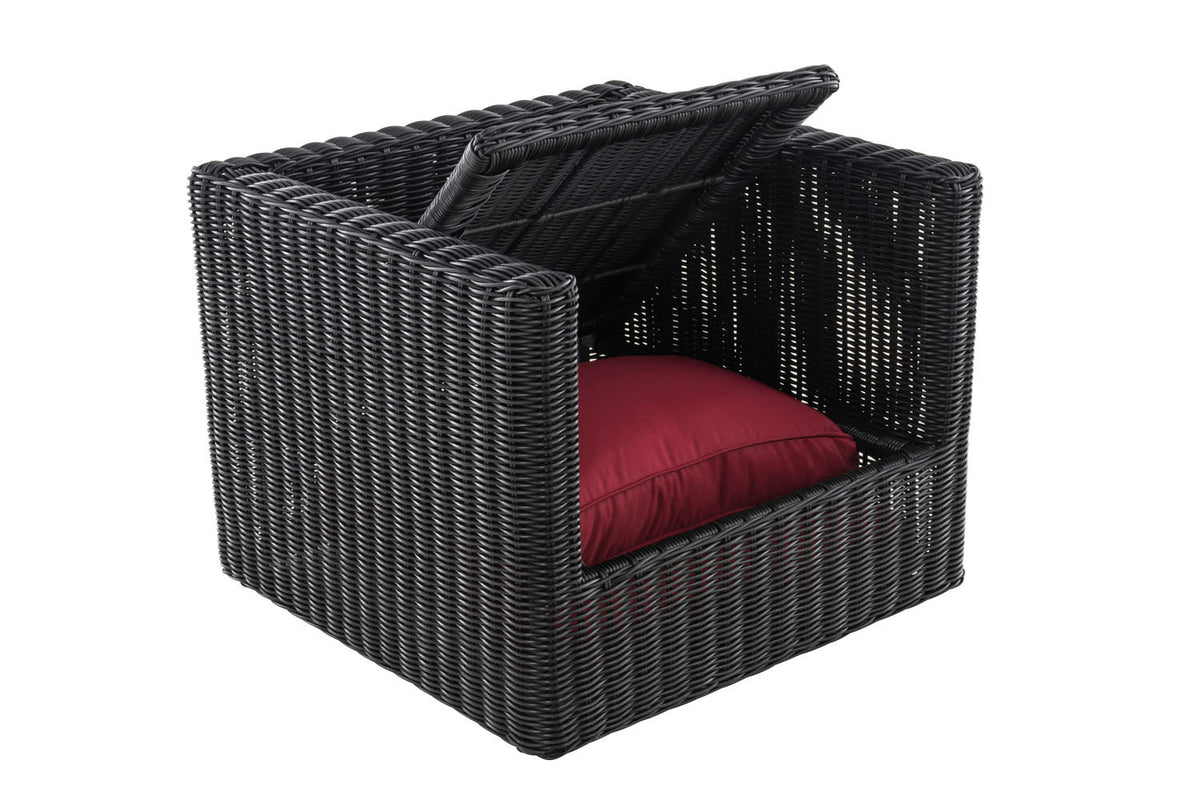 Fauteuil Tibera 5mm robijnrood (5)