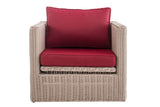 Fauteuil Tibera 5mm robijnrood (7)