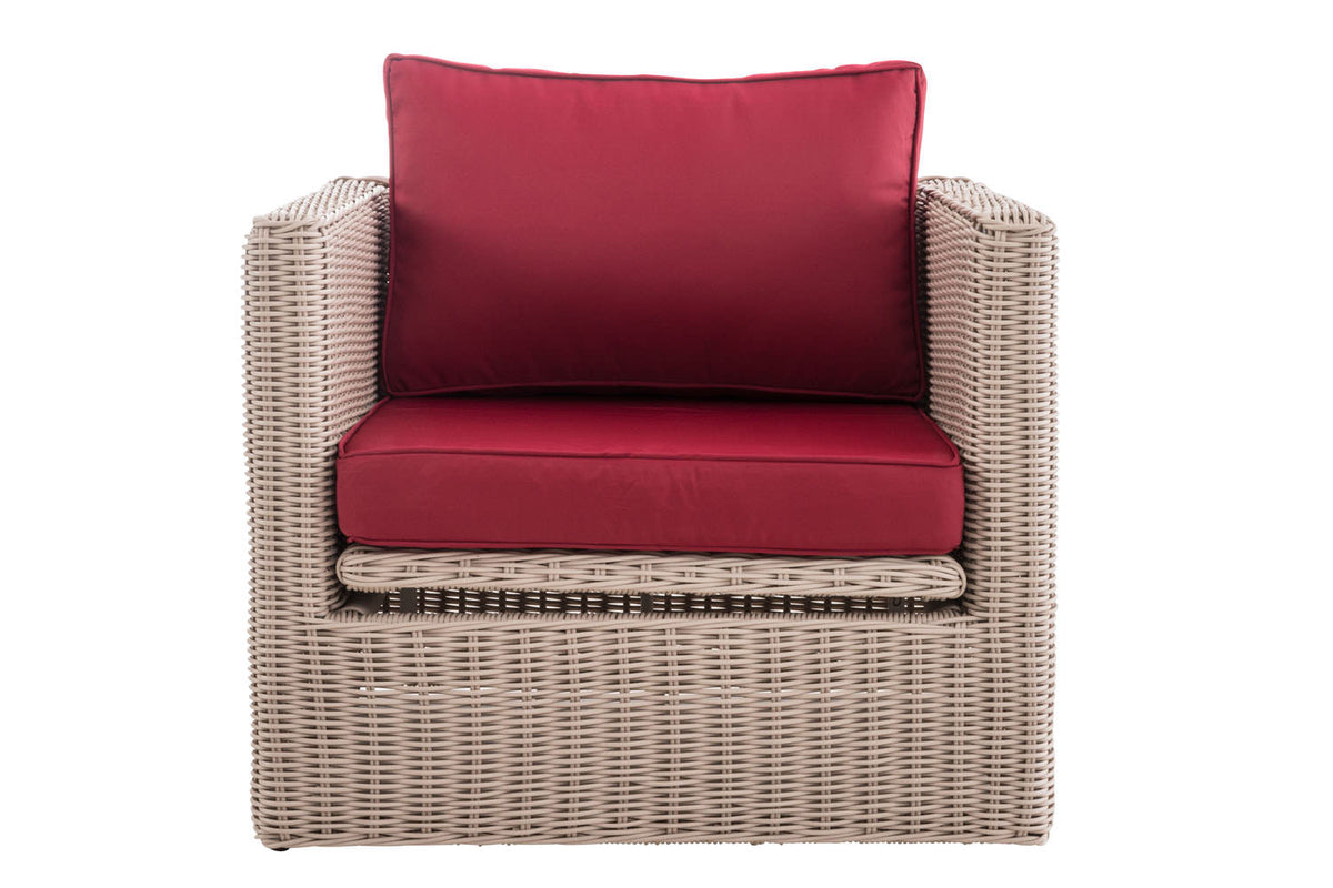 Fauteuil Tibera 5mm robijnrood (7)
