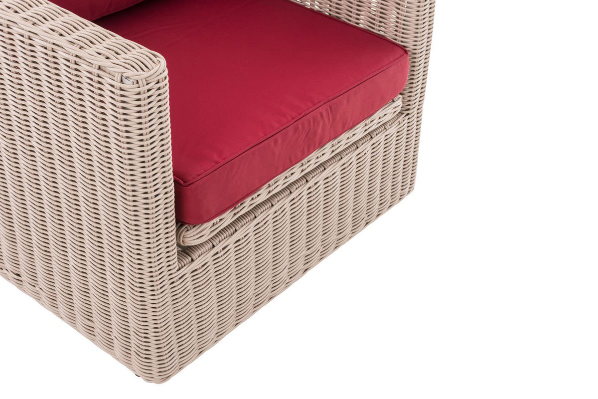 Fauteuil Tibera 5mm robijnrood (9)