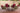 Lounge-set Ameland rond rotan robijnrood 40 cm (lichtbruin)