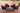 Lounge-set Ameland platrotan robijnrood 45 cm (donkerbruin)