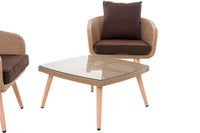 Balkonset Ameland plat rotan terrabruin 40 cm (lichtbruin) (3)