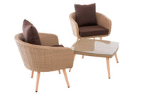 Balkonset Ameland plat rotan terrabruin 40 cm (lichtbruin) (4)