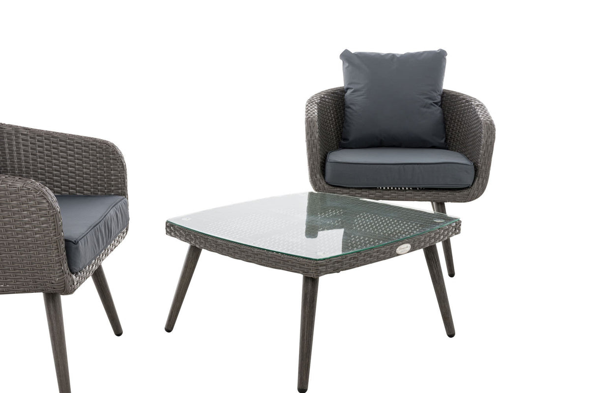 Balkonset Ameland plat rotan ijzergrijs 45 cm (donkergrijs) (7)