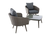 Balkonset Ameland plat rotan ijzergrijs 45 cm (donkergrijs) (8)