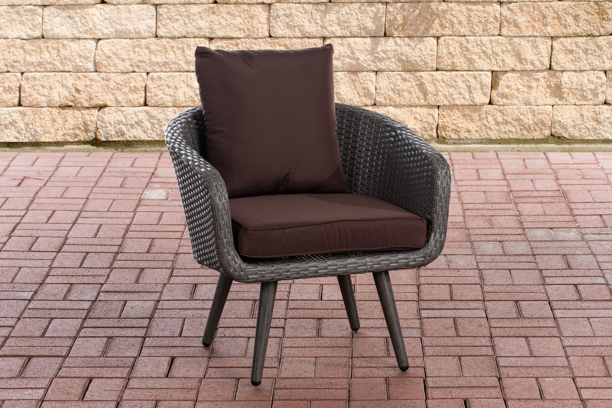 Fauteuil Ameland plat terrabruin 40 cm (donkergrijs) (7)