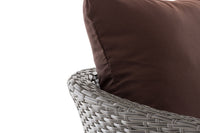 Fauteuil Ameland plat terrabruin 40 cm (donkergrijs) (10)