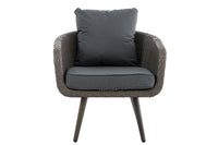 Fauteuil Ameland plat ijzergrijs 40 cm (donkergrijs) (8)
