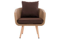 Fauteuil Ameland plat terrabruin 40 cm (lichtbruin) (2)