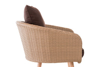 Fauteuil Ameland plat terrabruin 40 cm (lichtbruin) (3)