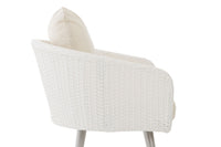 Fauteuil Ameland plat crèmewit 40 cm (lichtgrijs) (3)