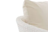 Fauteuil Ameland plat crèmewit 40 cm (lichtgrijs) (4)