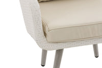 Fauteuil Ameland plat crèmewit 40 cm (lichtgrijs) (5)