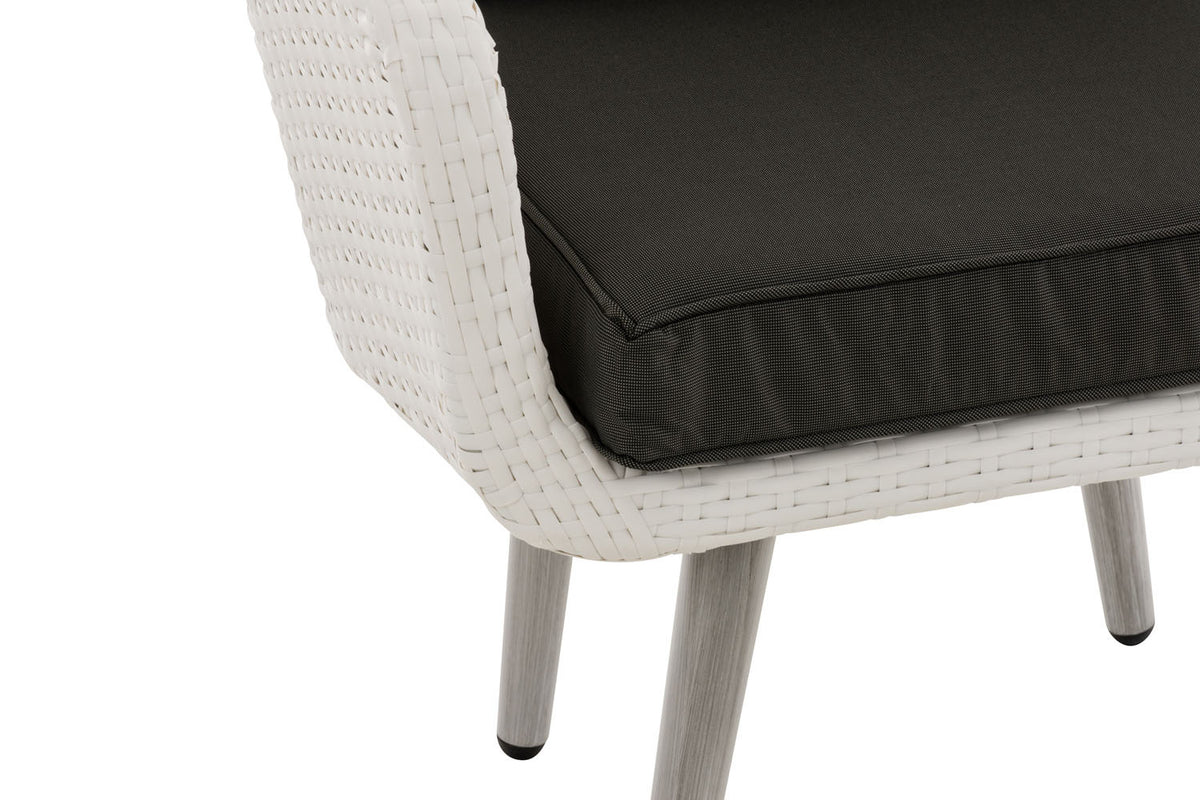 Fauteuil Ameland plat antraciet 40 cm (lichtgrijs) (5)