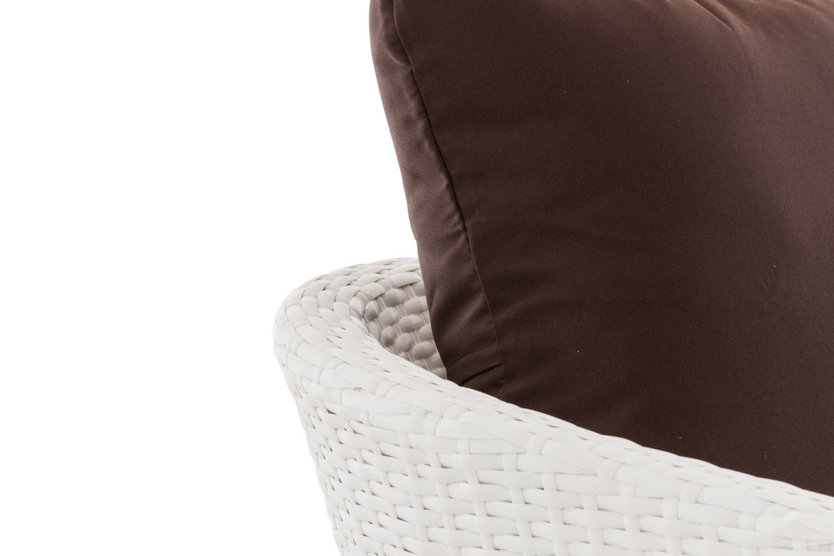 Fauteuil Ameland plat terrabruin 40 cm (lichtgrijs) (4)