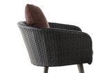 Fauteuil Ameland plat terrabruin 40 cm (donkergrijs) (3)
