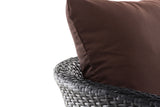 Fauteuil Ameland plat terrabruin 40 cm (donkergrijs) (4)