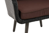 Fauteuil Ameland plat terrabruin 40 cm (donkergrijs) (5)