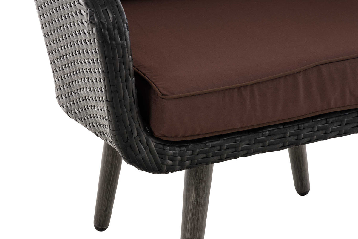Fauteuil Ameland plat terrabruin 40 cm (donkergrijs) (5)