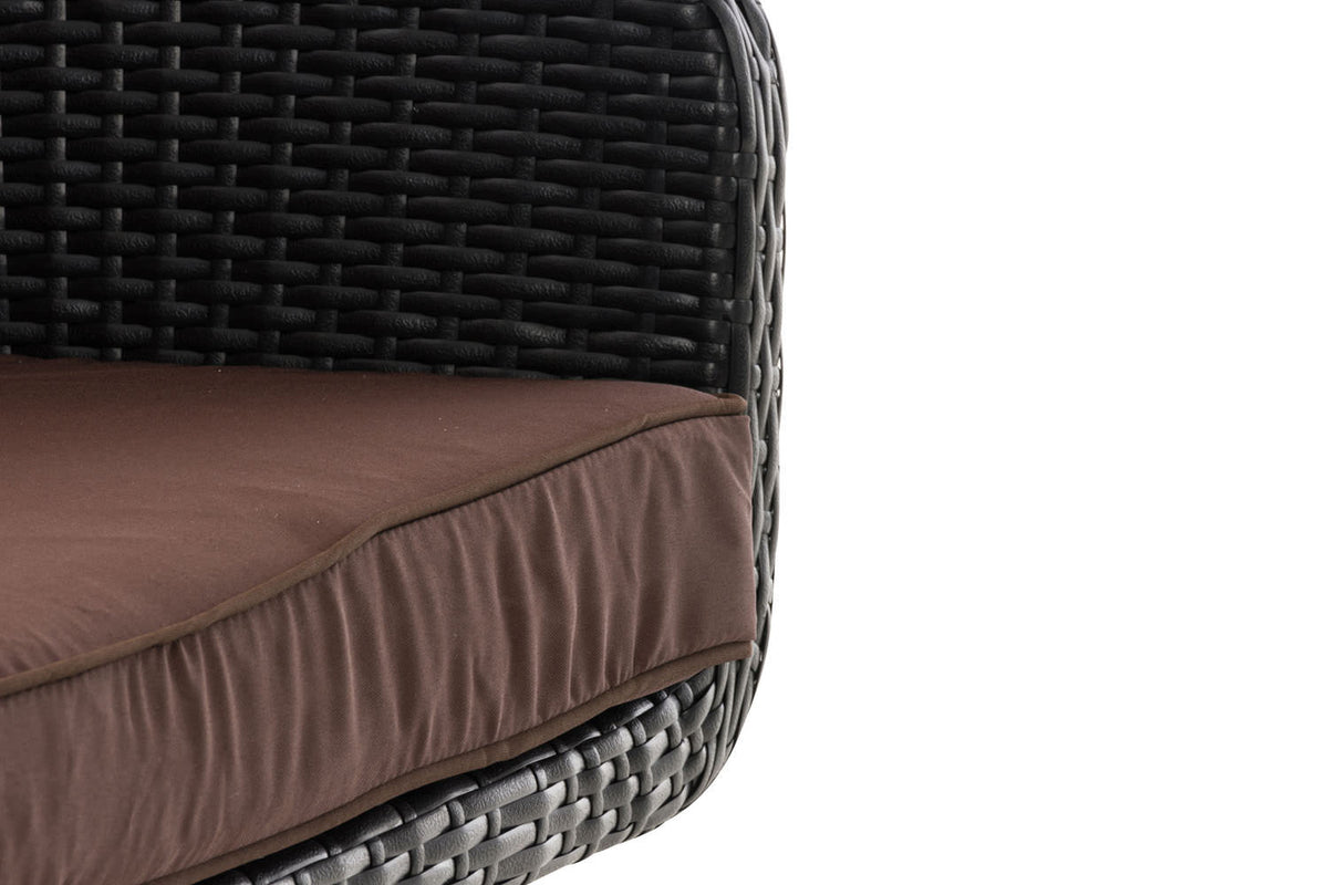 Fauteuil Ameland plat terrabruin 40 cm (donkergrijs) (6)