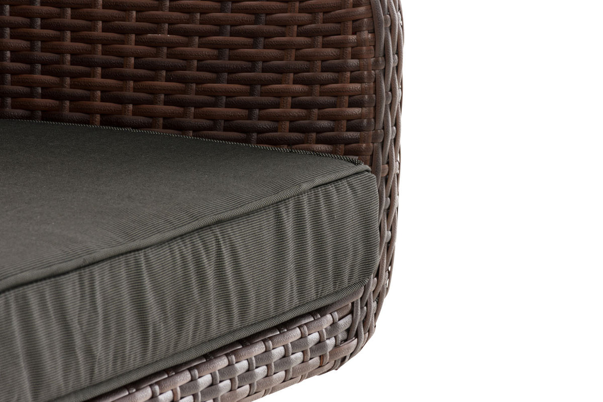 Fauteuil Ameland plat antraciet 40 cm (donkerbruin) (6)