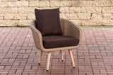 Fauteuil Ameland plat terrabruin 45 cm (lichtbruin)