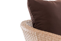 Fauteuil Ameland plat terrabruin 45 cm (lichtbruin) (4)