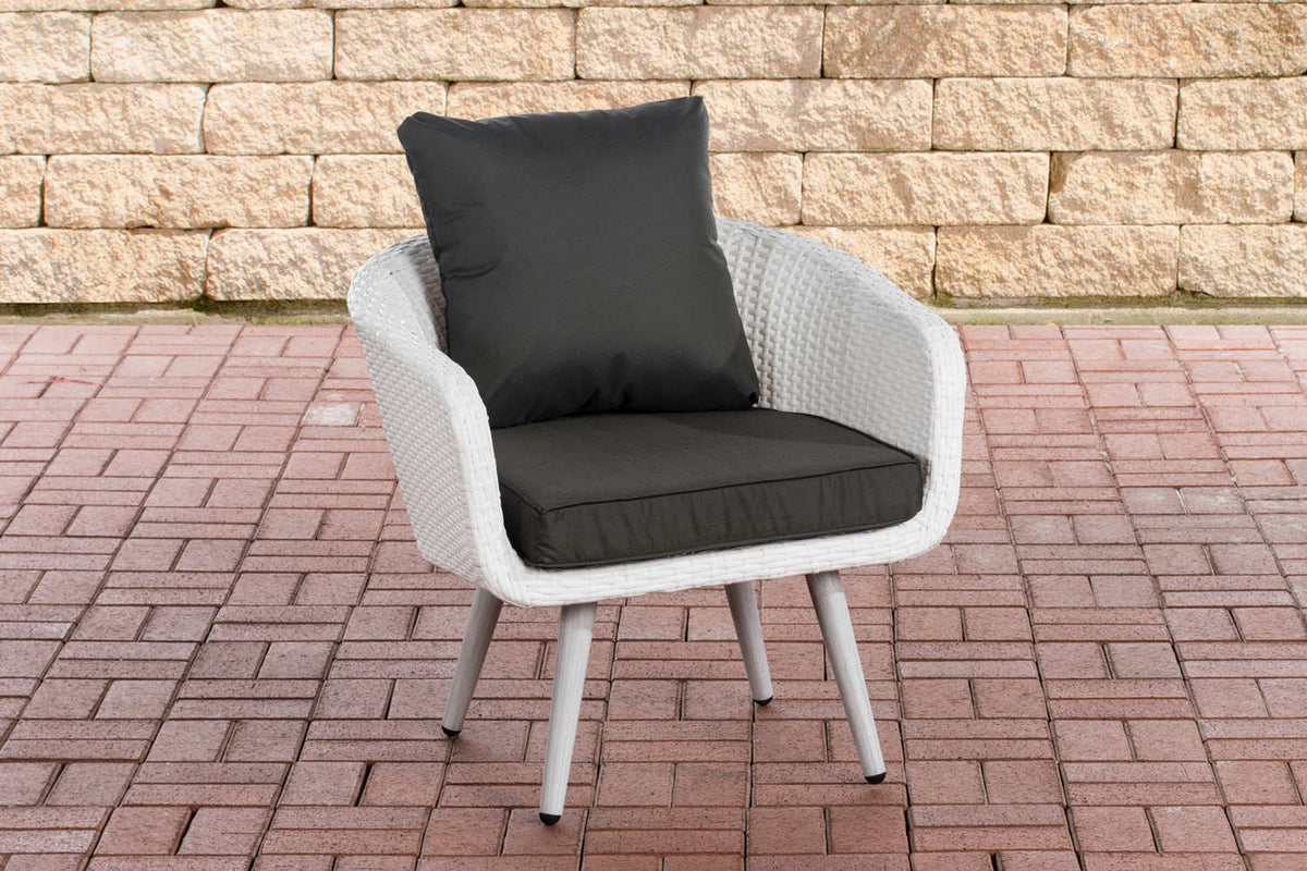 Fauteuil Ameland plat antraciet 45 cm (lichtgrijs)