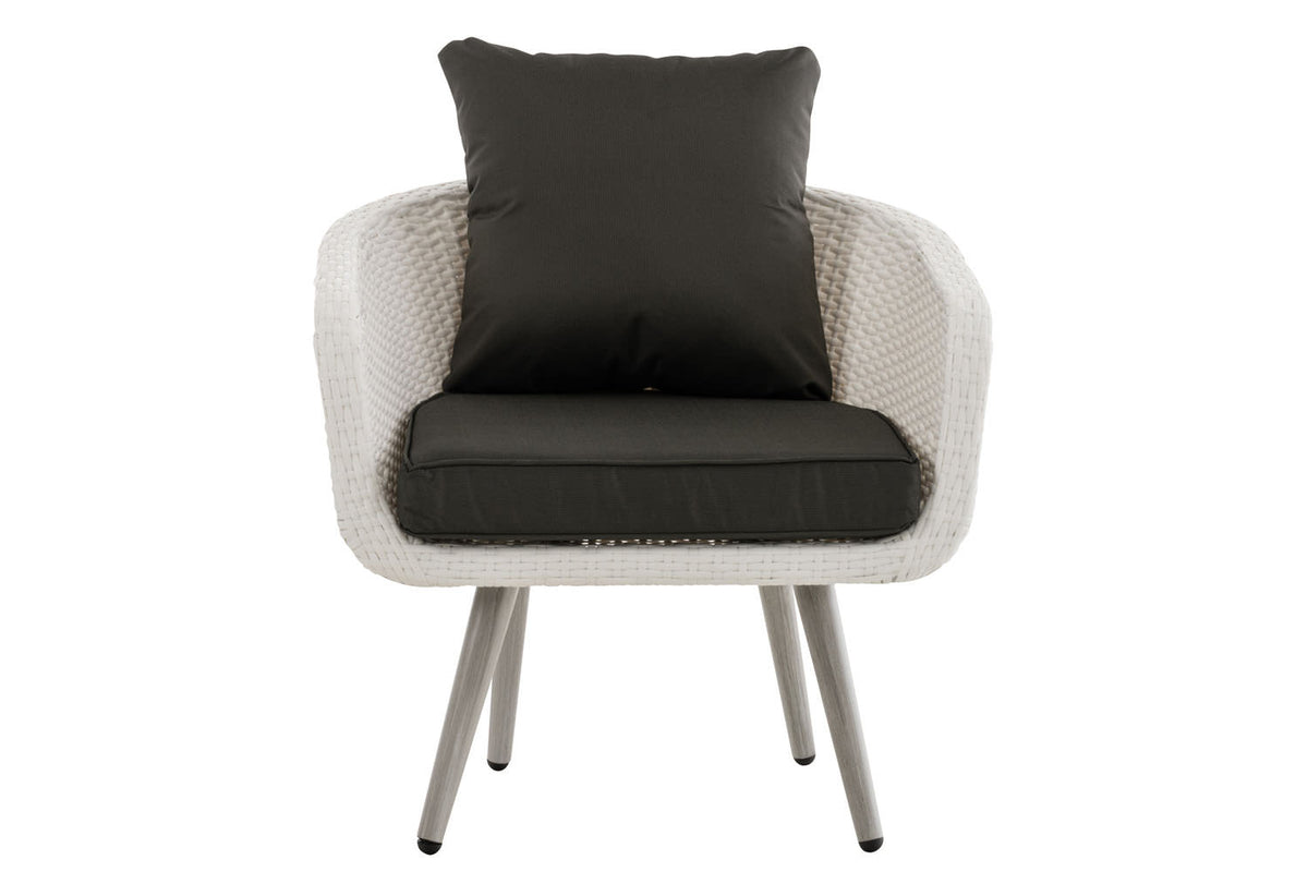 Fauteuil Ameland plat antraciet 45 cm (lichtgrijs) (2)
