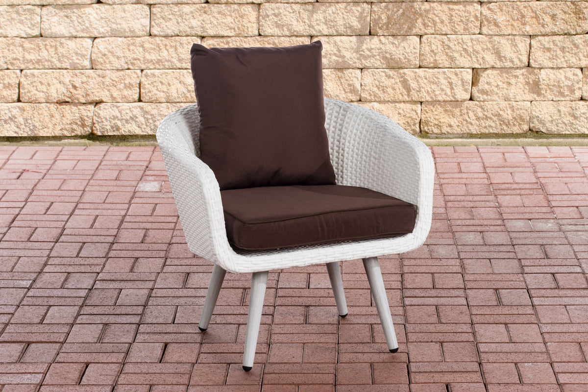 Fauteuil Ameland plat terrabruin 45 cm (lichtgrijs)