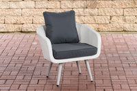 Fauteuil Ameland plat ijzergrijs 45 cm (lichtgrijs)