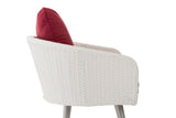 Fauteuil Ameland plat robijnrood 45 cm (lichtgrijs) (3)