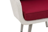 Fauteuil Ameland plat robijnrood 45 cm (lichtgrijs) (5)