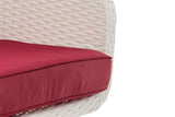 Fauteuil Ameland plat robijnrood 45 cm (lichtgrijs) (6)