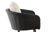 Fauteuil Ameland plat crèmewit 45 cm (donkergrijs) (3)