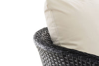 Fauteuil Ameland plat crèmewit 45 cm (donkergrijs) (4)