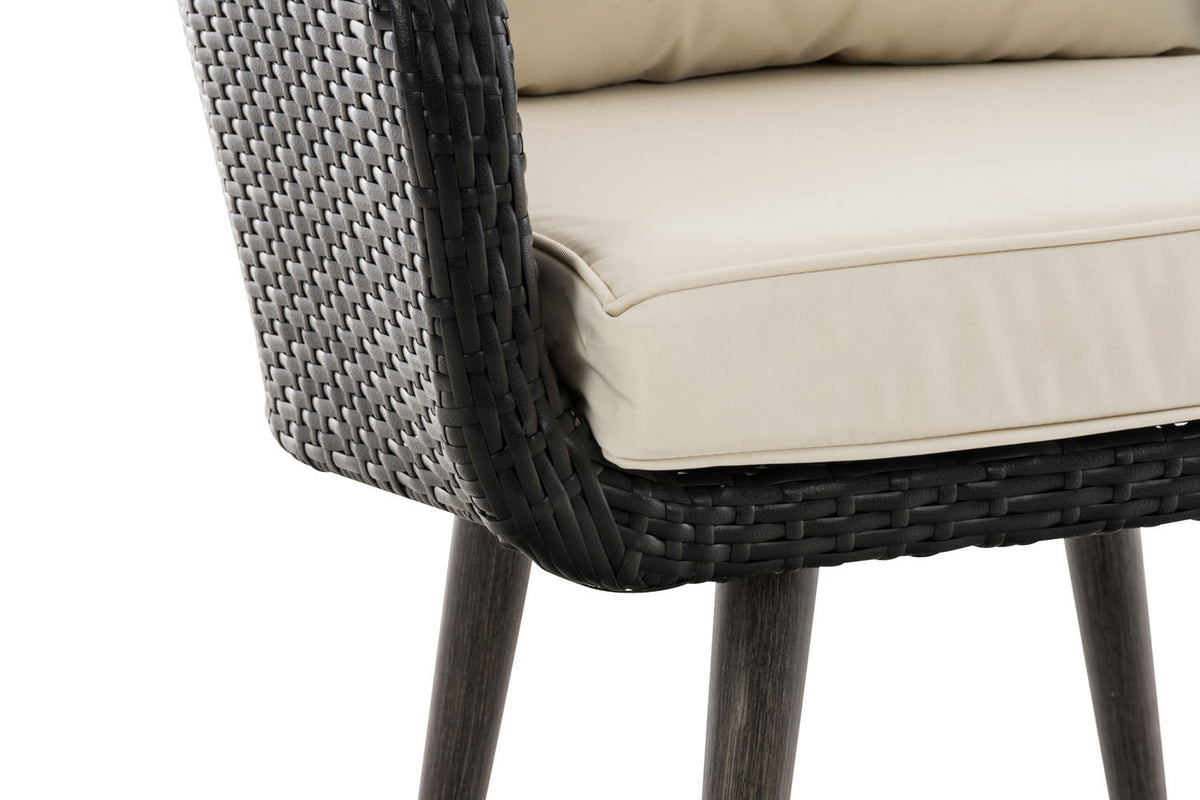 Fauteuil Ameland plat crèmewit 45 cm (donkergrijs) (5)