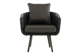 Fauteuil Ameland plat antraciet 45 cm (donkergrijs) (2)