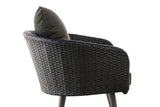 Fauteuil Ameland plat antraciet 45 cm (donkergrijs) (3)