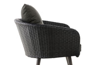 Fauteuil Ameland plat antraciet 45 cm (donkergrijs) (3)