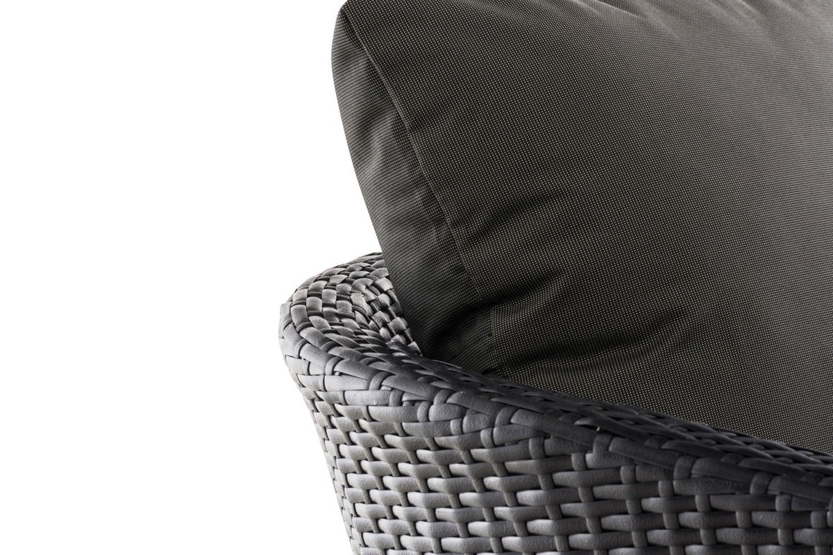 Fauteuil Ameland plat antraciet 45 cm (donkergrijs) (4)
