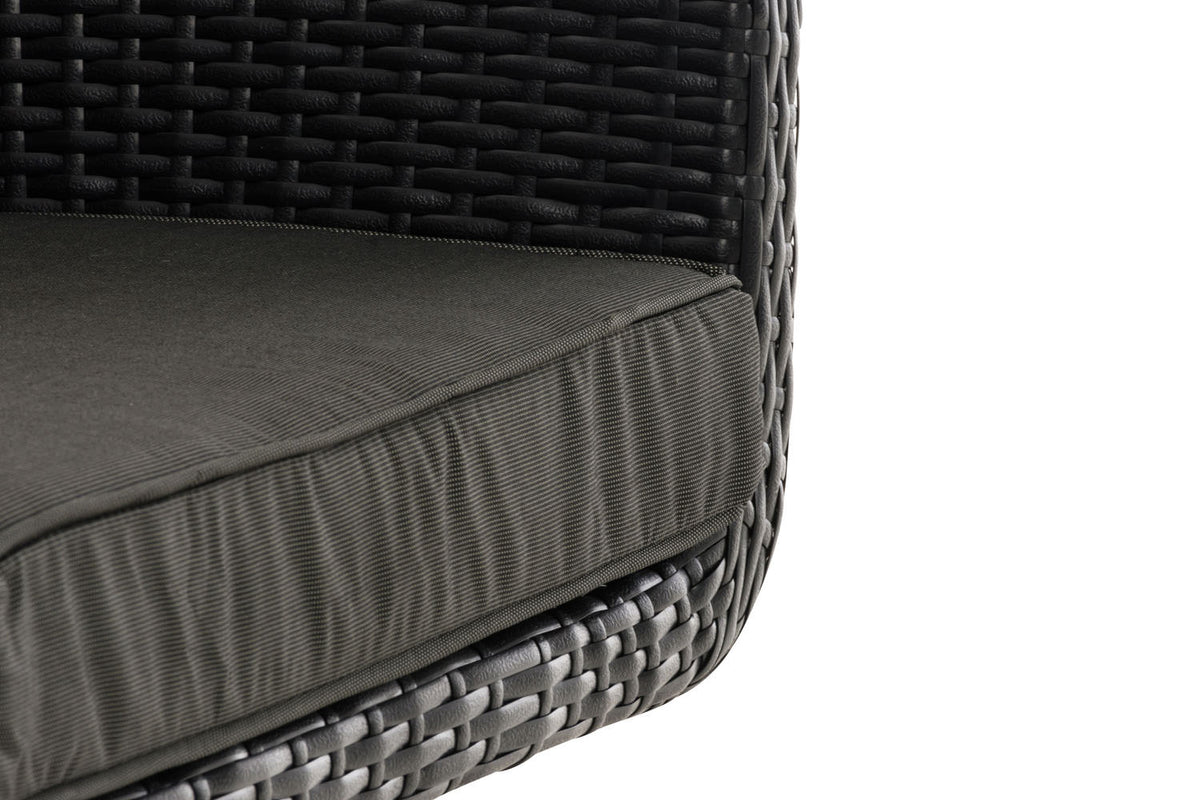 Fauteuil Ameland plat antraciet 45 cm (donkergrijs) (6)