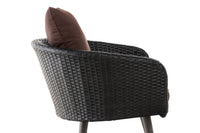 Fauteuil Ameland plat terrabruin 45 cm (donkergrijs) (3)