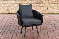 Fauteuil Ameland plat ijzergrijs 45 cm (donkergrijs)