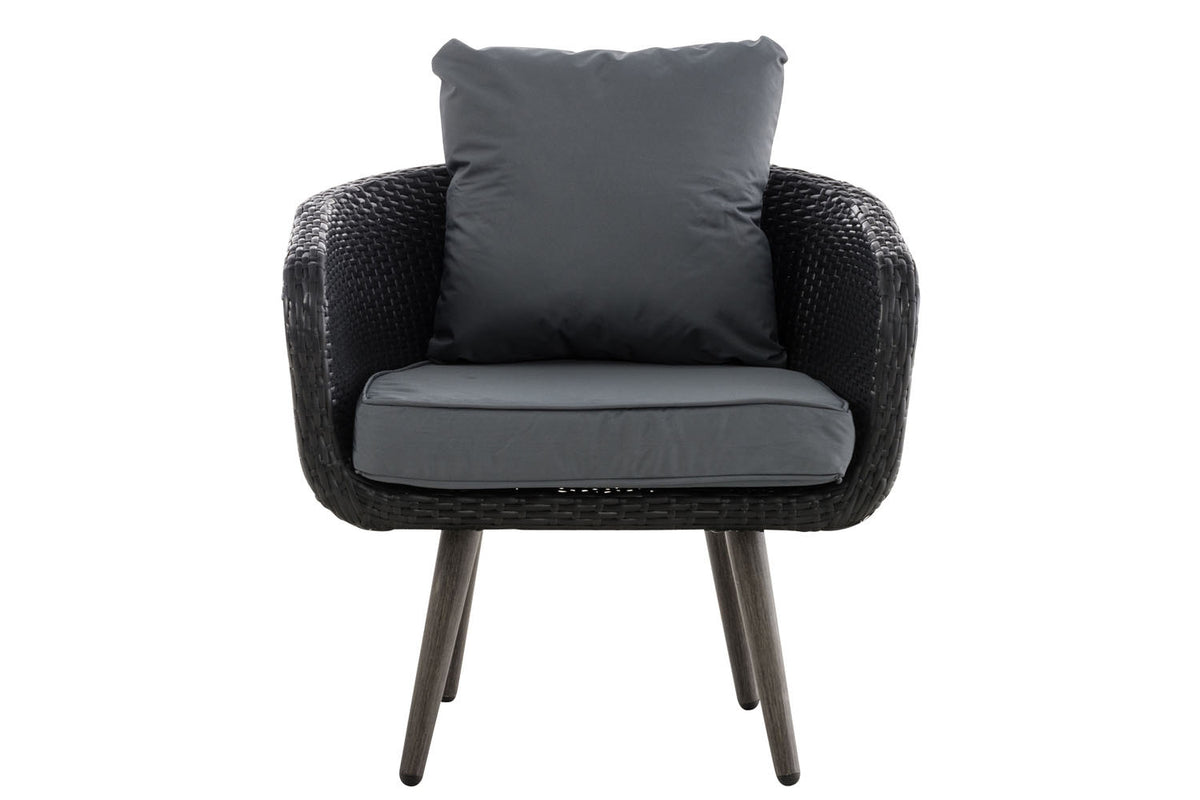 Fauteuil Ameland plat ijzergrijs 45 cm (donkergrijs) (2)